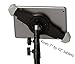 IPad Tripod Stand, Raking Foldable Floor Height Adjustable Tablet Tripod Stand for iPad Mini, iPad Air, iPad 1,2,3,4 and Most 7-12 Inch Tablets, Carrying Case and Flashlight as Gifts
