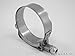 5x Premium 304 Stainless Steel T-Bolt Turbo Silicone Hose Clamp 2 Inches 53-59mm