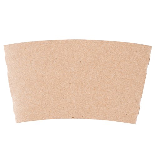 100 Paper Coffee Cup/Disposable Hot Cup 20 oz. WHITE with 100 Cappuccino Lids and 100 Sleeves