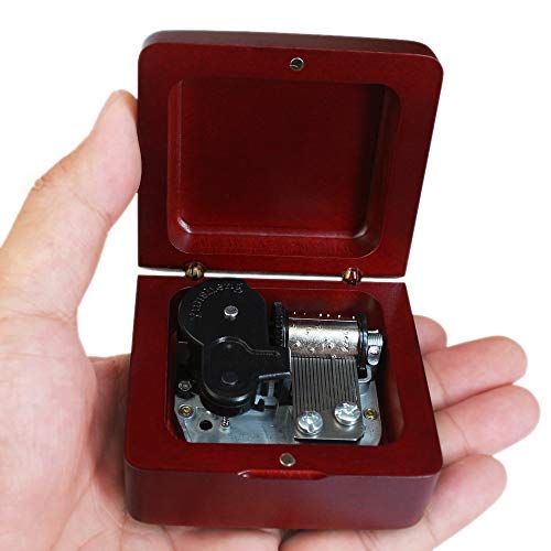Music Box Vintage Wood Carved Mechanism Musical Box Wind Up Music Box Gift for Christmas,Birthday,Valentine's Day,Best Gift for Kids,Friends,Melody(Sailor Moon) - Thumbnail 2