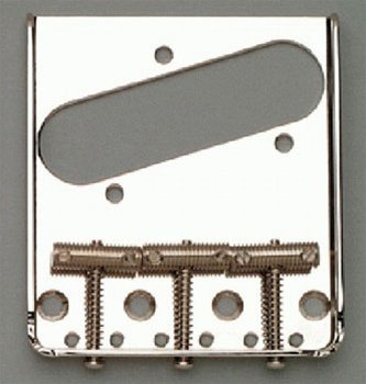 Allparts TB-0020-L01 Left Handed Nickel Vintage 3 Saddle Bridge for Telecaster