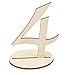 MagiDeal Wooden 10 cm Table Numbers 1-10 Basic Set Wedding Birthday Party French