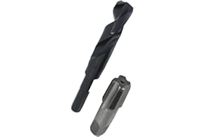 Drill America - POU1/2NPTW/DRILL 1/2" Carbon Steel NPT Pipe Tap and 23/32" High Speed Steel Drill Bit Set, POU Series