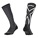 2XU Mens Compression performance X socks, Titanium/White, X-Large