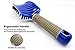 Zabolight Premium Vent Boar Bristle Hair Brush Vented Detangling Oversize Hair Brush for Thick Long Curly Hair, Curved Fast Blow Drying Brush for Women & Men (Blue)