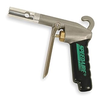 Speedaire 2TEH2 Pistol Grip Air Gun – 1 Nozzle – Silver/Green – Pneumatic Blow Gun