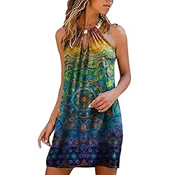 Tianjinrouyi Dress Women's 3D Mini Tank Dress Shirt