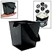 Fun Express - Black Cardboard Bucket W/Ribbon Handle for Wedding - Party Supplies - Containers & Boxes - Paper Boxes - Wedding - 6 Pieces