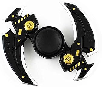 EWATON Finger Spinner Fidget Hand Spinner Alloy Smooth High Speed And Spinner Fidget Toy Time Killer (black-gold)