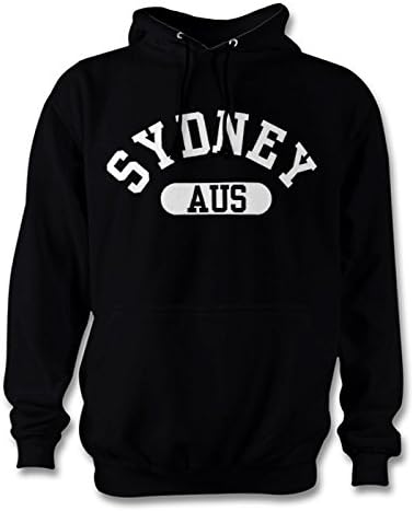 Sydney Australia City Hoodie Black/White - Medium