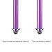 Wisdompro Stylus, 4.8 Inch Universal Microfiber Mesh Tip Styli with 2pcs Replacement Tips and Tether for Capacitive Touch Screen iPad, Tablet, iPhone, Samsung Galaxy Note/Tab and More (Purple)