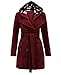 Women's Military Button Hooded Fleece Belted Jacket