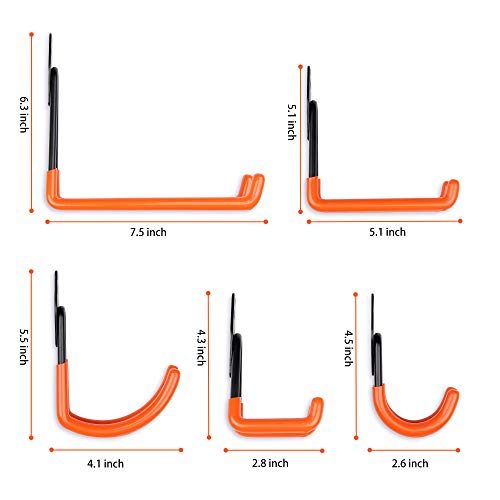Garage Hooks Garage Hangers, Steel Utility Hooks, Easy to Install