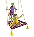 Magic Cabin Magic Carpet Giant Rectangular Platform Tree Swing for Kids - Durable Polyester Mat with Padded Steel Frame - 250 LB Weight Capacity - 40 L x 30 W with 63'' L Hanging Ropes
