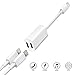 Woitech iPhone 7 Adapter & Splitter Dual Lightning Headphone Audio & Charge Adapter for iPhone X/ 8/ 8 Plus/ 7 / 7 Plus and iOS 10 or Later
