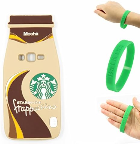 Galaxy J7 Case,Galaxy J7 Mocha Tea Bottle Case,Bat King Delicious Cartoon Starbucks Coffee Bottle Soft Silicon Gel Rubber Case Cover Skin for Samsung Galaxy J7/J700/J700F(2015)(Bottle)