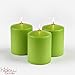 3 x 4 Pillar Candles Set of 3 (Lime Green) (Citronella Scented) Higlow Made in USA