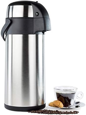 TLTLBWH Insulation Pot, Stainless Steel Home Restaurant Dedicated Large Capacity Push-type Water Bottle (Size : 4L)