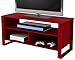 Altra TV Stand and Component Media Bench, 44-Inch, Ruby Red Finish