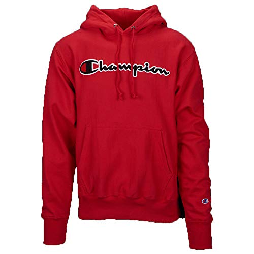 Champion LIFE Men's Reverse Weave Pullover Hoodie, Team red Scarlet, XXX-Large