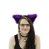 Pawstar Furry Fluffy Mew Ear Headband Ears Halloween Costume Unisex Adult