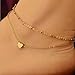 Sandistore Elegant Double Chain Heart Bead Anklet Ankle Bracelet Beach Foot Jewelry