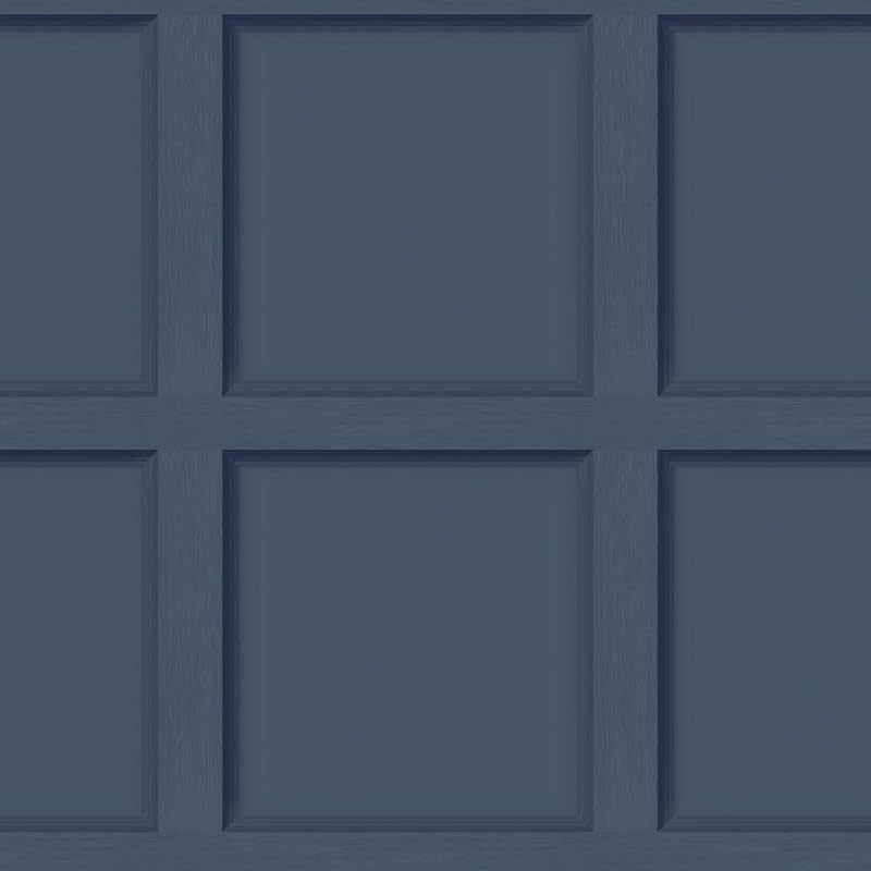 Holden Decor Modern Wood Panel Wallpaper Navy Blue 3D Effect Feature Wall 10m