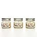 Hosley Set of 3 Lemon Bar Scented Mason Jar Candles 4 Ounce Each. Ideal Gift for Party Favor Weddings Spa Reiki Meditation Bathroom Settings. O9