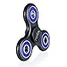 Anxiety Stress Relief Fidget Spinner: Calming Toy for Focus, Relaxation, Distraction & Improved Mood - Aids Depression, Worry & Fear - Perfect Gift for Autism, Anger, ADD, ADHD & PTSD (Black/Blue)