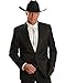 Circle S Men's Lubbock Suit Coat Short, Reg, Tall Black 40 T