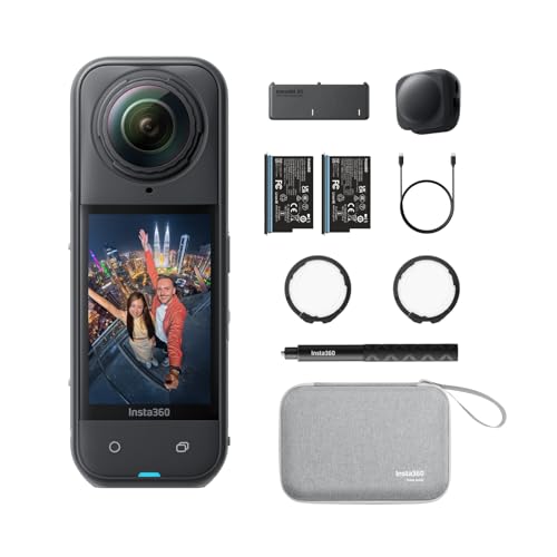 Insta360 X5 Essentials-Bundle - 8K 360 Grad Actionkamera, Dreifach-KI-Chip
