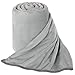 Fleece Blankets for The Bed Extra Soft Brush Fabric Super Warm Sofa Blanket (Throw-50X61inch,Grey)