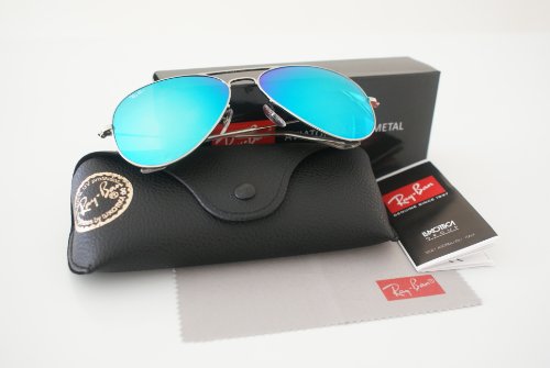 New Authentic Ray-Ban Aviator 3025 112/19 62mm Matte Gold/Green Mirror Lens