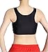 Breathable Super Flat Les Lesbian Tomboy Compression 3 Rows Clasp Chest Binders (Small, Black)
