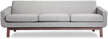 Kardiel Platform Mid-Century Modern Classic Sofa, Urban Pebble Vintage Twill