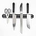 Magnetic Knife Holder 13 Inch Black, Storage Bar Strip | Multi-purpose Functionality Tool Magnet Rack Strip Bar Storage Wall Mount for Kitchen Knife Knives Tool Spoon Display Rack Organizer
