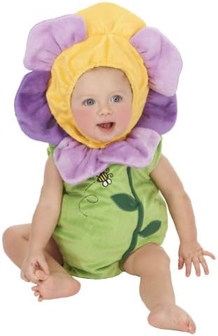 Just Pretend Kids Infant Romper, 0-6 Months, Flower Pansy