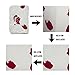 AXMSYun Home Bathroom Bath Shower Bedroom Mat Toilet Floor Door Mat Rug Carpet Pad Doormat(23.6 x15.7inch)(White Nautical Anchor Navy Blue)