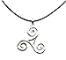 Fashion Punk Men's Inspired By Teen Wolf Scott's Triskele Symbol Pendant Necklace