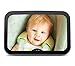 Baby Mirror for Car - Wide, Convex Rear Facing Backseat Mirror, Shatterproof and Adjustable - 360 Swivel Car Seat View Helps You Keep an Eye on Your Infant or Child - Bonus Cleaning Cloth
