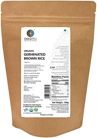 سعر Dhatu By Rootz Organics Germinated Brown Rice 500G Organic Richer ...