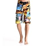 Swim Boardshorts Men's-Quick-dry Board Shorts-Sports Surf Beach Shorts-Clothin