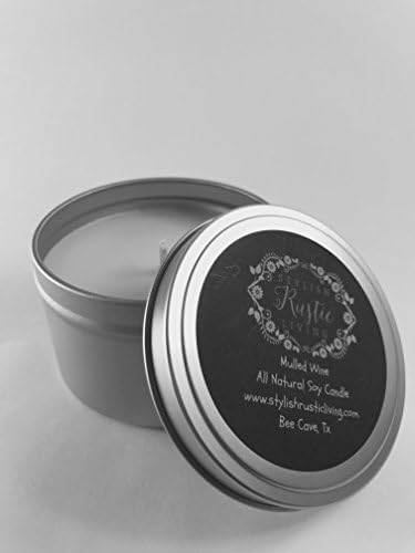 Stylish Rustic Living Milk Jar Candle (Cinammon Stick, 8 oz tin)