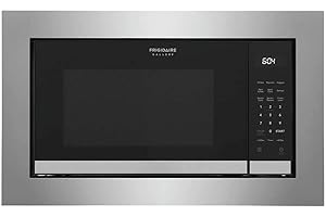 Frigidaire 24 Inch 1100W Built-In Microwave with 2.2 cu. ft. Capacity, Sensor Cook, 10 Power Levels, LED Lighting, Stainless Steel