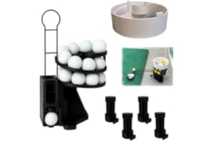 Golf Ball Launcher Pro, Automatic Golf Ball Dispenser with Foot Pedal, 25-Ball Capacity Training Tee Machine with Foot Pedal 