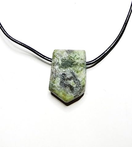 Connemara Marble from Recess, Galway - chunk of Irish marble pendant on 2mm leather necklace. Each piece individually handcrafted, primitive in style. Wind surfer? Kite surfer?