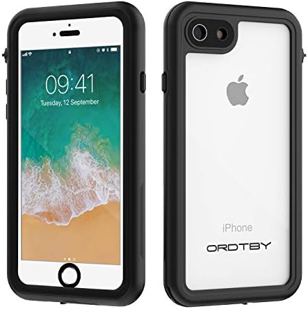 ORDTBY iPhone 7/8/SE Waterproof Case, Underwater Full Sealed Cover IP68 Certified for Waterproof Snowproof Shockproof and Dustproof Case for iPhone 7/8/SE (Clear, 4.7inch)