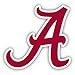 Alabama Crimson Tide 6" Script A Car Truck Auto Magnet