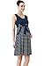 Momo Maternity Scoop Neck Striped Dress - Dark Denim M