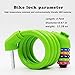 IDEALUX Bike Lock Cable, 4-Feet Bicycle Master Cable Lock with 5-Digit Combination Lightweight Bike Chain Lock – Greenthumb 1